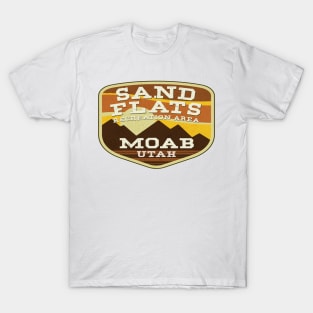 Sand Flats Recreation Area Moab Utah Bike Mountain Biking Outdoors Nature Hiking Arches National Park T-Shirt